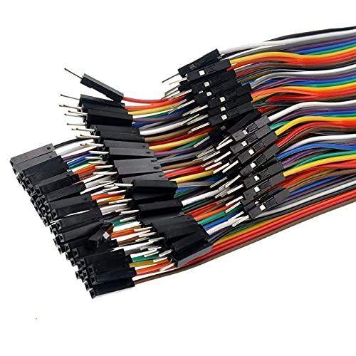Jumper Wires Male To Male ( M-M ), Male To Female ( M-F ), Female to Female ( F-F ), 20cm, 120 Pieces - Robotbanao.com