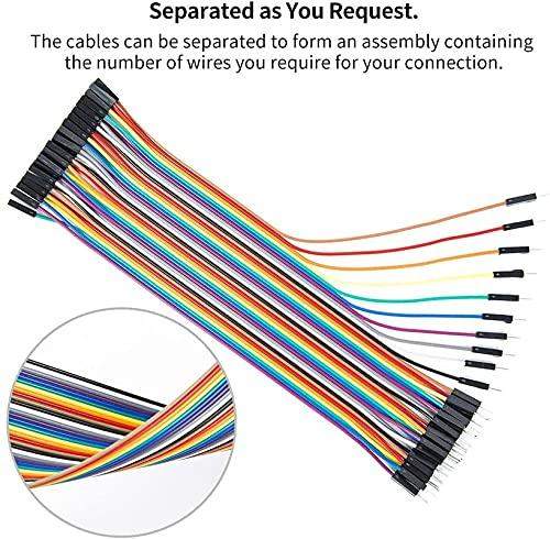 Jumper Wires Male To Male ( M-M ), Male To Female ( M-F ), Female to Female ( F-F ), 20cm, 120 Pieces - Robotbanao.com