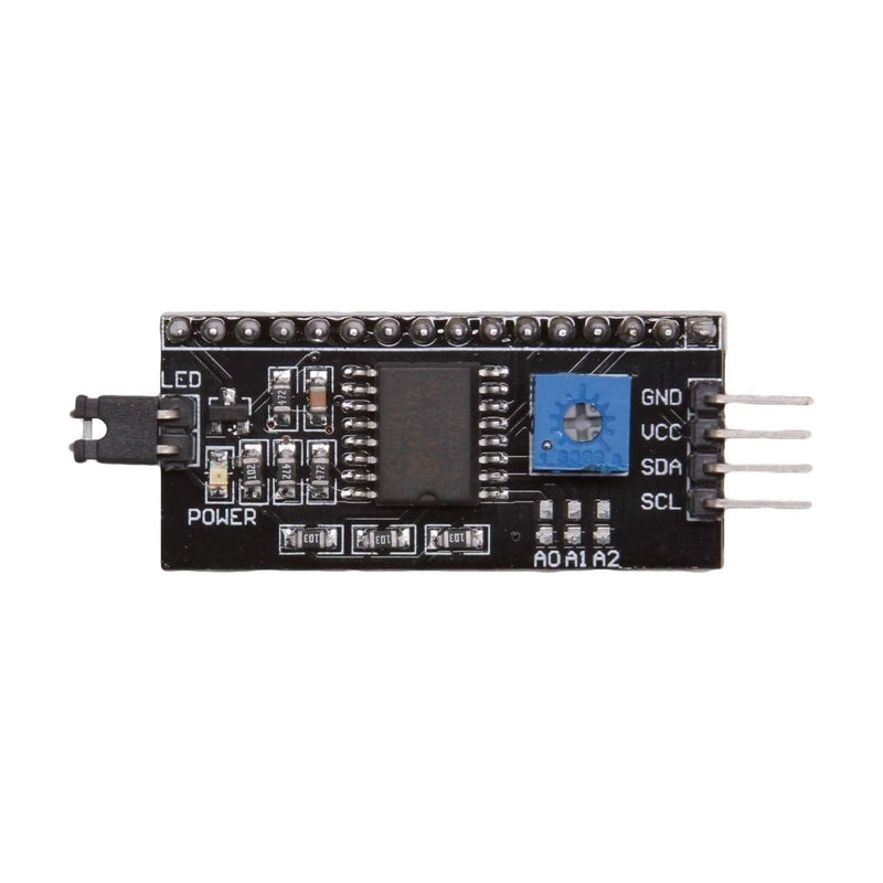 LCD 16x2 1602 Alphanumeric Display And IIC/I2C Serial Interface Adapter Module - Robotbanao.com