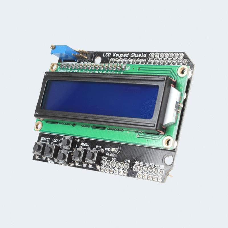 LCD1602 Arduino Compatible LCD Keypad Shield for Arduino - Robotbanao.com