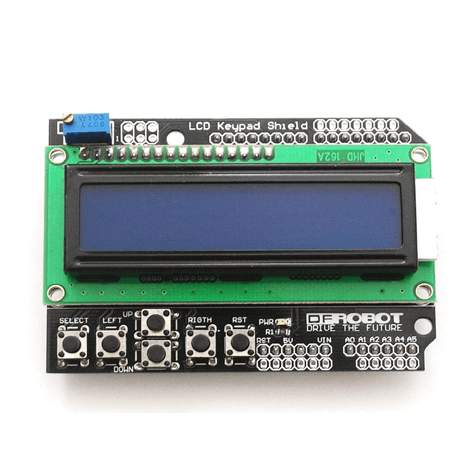 LCD1602 Arduino Compatible LCD Keypad Shield for Arduino - Robotbanao.com