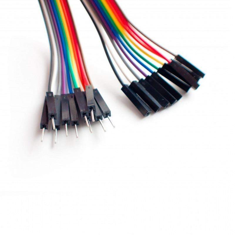 Male to Female ( M-F ) 40 Pin Dupont Jumper Wire, 40 Pieces, 20 cm - Robotbanao.com
