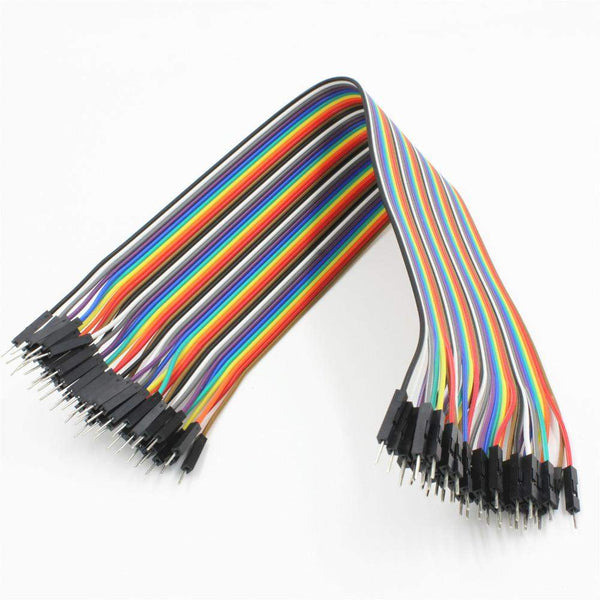 Male to Male ( M-M ) 40 Pin Dupont Jumper Wire, 40 Pieces, 20 cm - Robotbanao.com