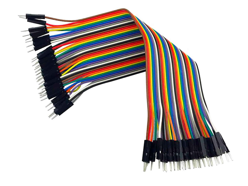 Male to Male ( M-M ) 40 Pin Dupont Jumper Wire, 40 Pieces, 20 cm - Robotbanao.com