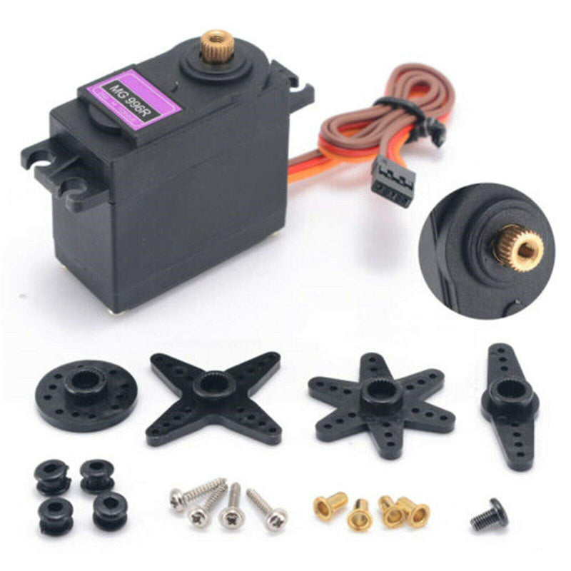 MG996R Metal Gears Digital RC Servo Motor High Torque, Black - Robotbanao.com