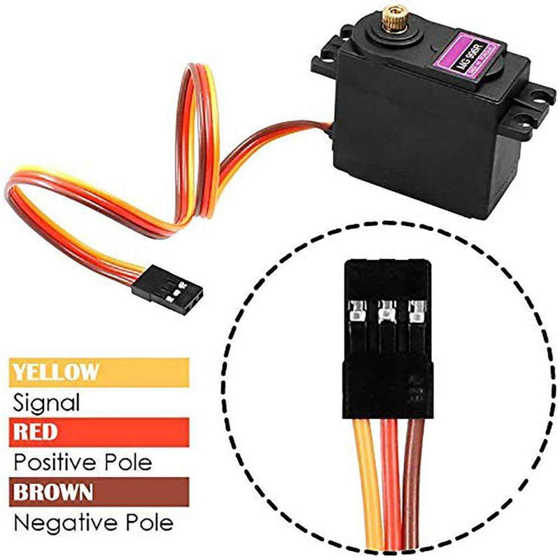 MG996R Metal Gears Digital RC Servo Motor High Torque, Black - Robotbanao.com