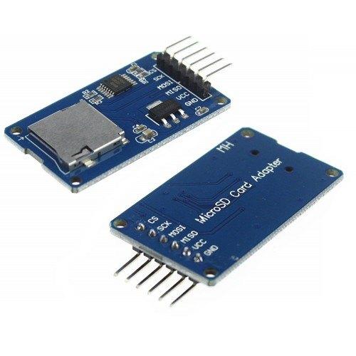 Micro SD Card Module Storage Board, Micro SD TF Card Memory Shield Module SPI, Micro SD Adapter for Arduino - Robotbanao.com