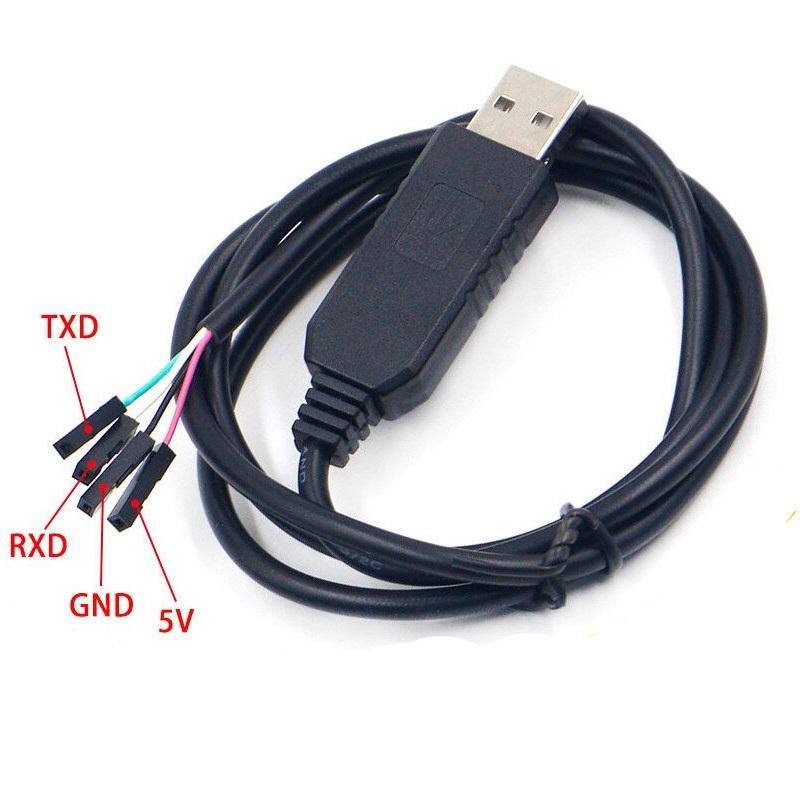 Pl2303HX USB To TTL To Uart RS232 Com Cable Module Converter, Black - Robotbanao.com