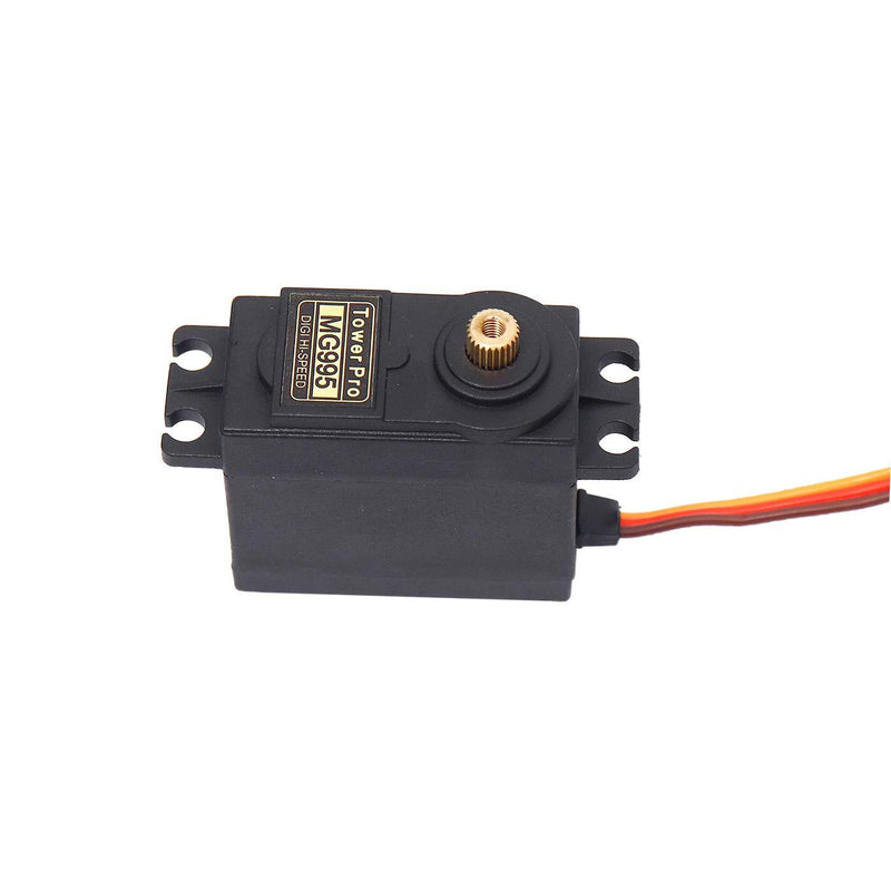 Servo MG995 Metal Gear High Torque Servo, Black, Pack of 1 - Robotbanao.com