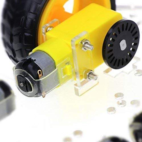 Smart Car Chassis 4WD / Racing Car/Robot Car Chassis/Wheels/Motors - Robotbanao.com