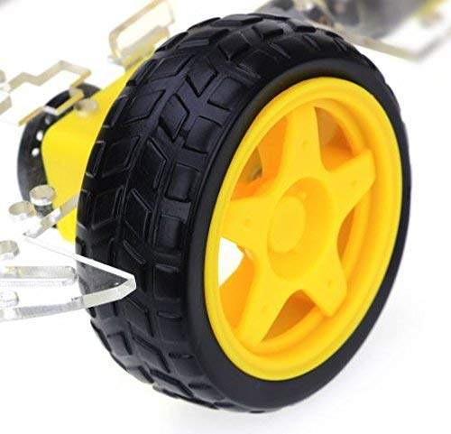 Smart Car Chassis 4WD / Racing Car/Robot Car Chassis/Wheels/Motors - Robotbanao.com
