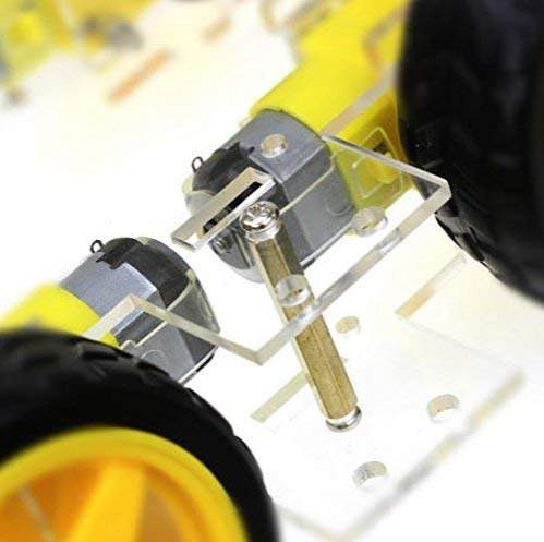 Smart Car Chassis 4WD / Racing Car/Robot Car Chassis/Wheels/Motors - Robotbanao.com