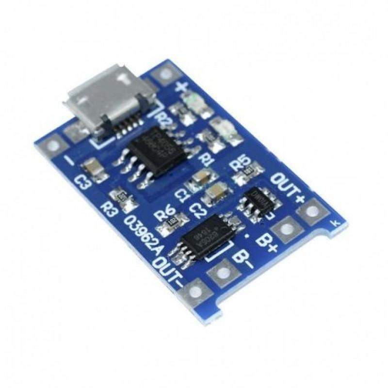 TP4056 Battery Charging Module Li-Ion Board (WITH PROTECTION) (5V / 1A) - Micro USB-Robotbanao.com-