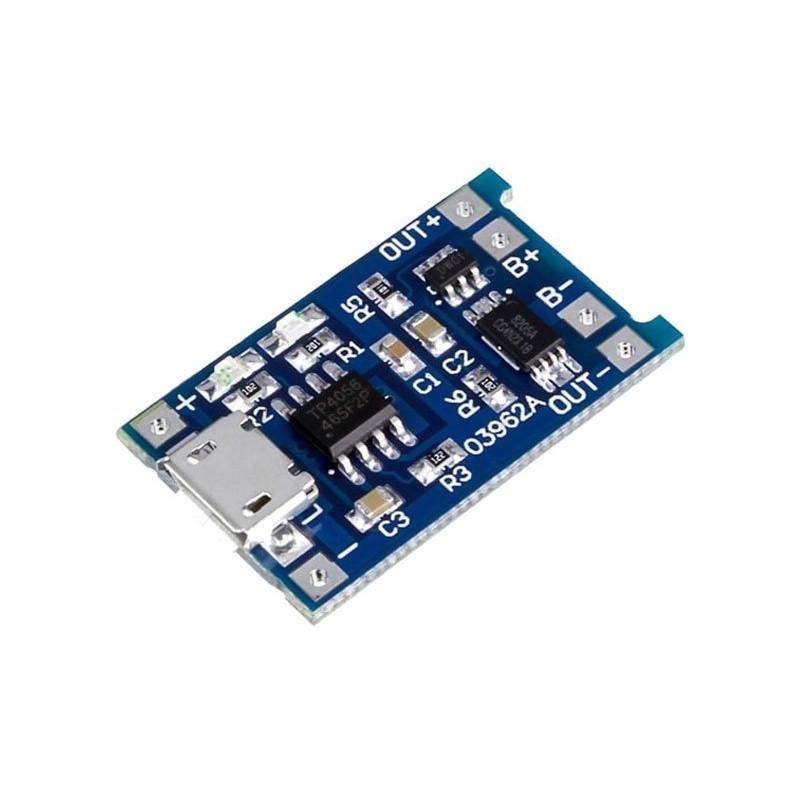 TP4056 Battery Charging Module Li-Ion Board (WITH PROTECTION) (5V / 1A) - Micro USB-Robotbanao.com-