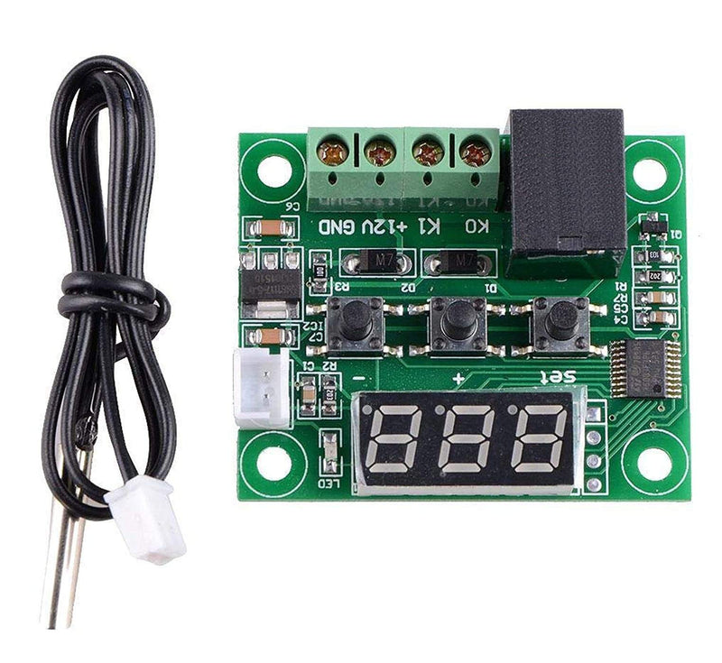 W1209 50~100 LED DC 12V Digital Temperature Controller Thermostat Sensor Temperature Switch Module - Robotbanao.com