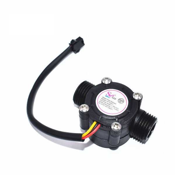 YF-S201 Water Flow Sensor Sea YFS201 Flowmeter / Hall Effect Flowmeter G1/2 1-30L per Min ( 1-30L/Min ) 2.0 Mpa for Diy Arduino - Robotbanao.com