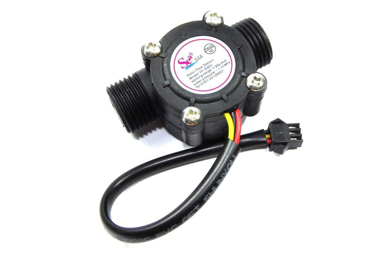 YF-S201 Water Flow Sensor Sea YFS201 Flowmeter / Hall Effect Flowmeter G1/2 1-30L per Min ( 1-30L/Min ) 2.0 Mpa for Diy Arduino - Robotbanao.com